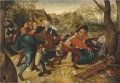 Ein Land Schlägerei Pieter Brueghel der Jüngere